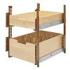15" Wood Pilaster System Kit Brown Rev-A-Shelf 4PIL-18SC-2