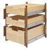 15" Wood Pilaster System Kit Brown Rev-A-Shelf 4PIL-18SC-3