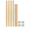 1-1/8" W Door/Drawer Pilaster System 40 Pilasters/80 Brackets Maple Rev-A-Shelf 4PIL-20-113-10