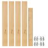2-3/8" W Door/Drawer Pilaster System 40 Pilasters/80 Brackets Maple Rev-A-Shelf 4PIL-20-238-10