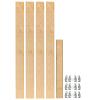 2-3/8" W Full Height Pilaster System 4 Pilasters/12 Brackets Maple Rev-A-Shelf 4PIL-27-238-1