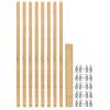 7/8" W Tall Pantry Pilaster System 80 Pilasters/200 Brackets Maple Rev-A-Shelf 4PIL-54-088-10