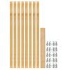 1-1/8" W Tall Pantry Pilaster System 8 Pilasters/20 Brackets Maple Rev-A-Shelf 4PIL-54-113-1