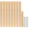 2-3/8" W Tall Pantry Pilaster System 80 Pilasters/200 Brackets Maple Rev-A-Shelf 4PIL-54-238-10