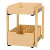 19-11/16" x 1-1/8"  Pilaster Kit for 18" Base with Tall and Standard Drawer Box Maple Rev-A-Shelf 4PIL20-18SC-2
