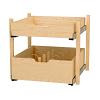 19-11/16" x 1-1/8"  Pilaster Kit for 24" Base with Tall and Standard Drawer Box Maple Rev-A-Shelf 4PIL20-24SC-2