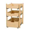 27-1/4" x 1-1/8"  Pilaster Kit for 18" Base with Tall and (2) Standard Drawer Boxes Maple Rev-A-Shelf 4PIL27-18SC-3