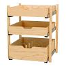 27-1/4" x 1-1/8"  Pilaster Kit for 24" Base with Tall and (2) Standard Drawer Boxes Maple Rev-A-Shelf 4PIL27-24SC-3
