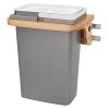 Vanity Door Mount 8 Quart Waste Container Natural Maple Rev-A-Shelf 4SOWC-8-1