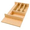 15" Right Fit Shallow Cutlery Drawer Insert Maple Rev-A-Shelf 4WCT-15SH-1