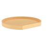 22" Wood D-Shape 1 Shelf Lazy Susan with Swivel Bearing Natural Maple Bulk-8 Rev-A-Shelf 4WLS201-22-BS8