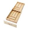 15" Tiered Cutlery Drawer for Face Frame Construction No Slides Maple Rev-A-Shelf 4WTCD-18H-1