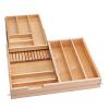 27" Tiered Cutlery Drawer System with Soft-Close Slides Maple Rev-A-Shelf 4WTCD-30HSC-1