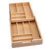 13" Full Access Tiered Cutlery Drawer No Slides Maple Rev-A-Shelf 4WTCD-343HFL-1