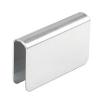 Wrap Around Strike Plate with Cushion for 1/4" and 3/16" Glass Polished Chrome Epco 509-PC