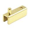 Glass Door Hinge Kit for 1/4" and 3/16" Glass Polished Brass Epco 510-PB