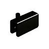 Deep Channel Glass Door Hinge Kit for 1/4" and 3/16" Glass Black Epco 517-BL