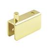Deep Channel Glass Door Hinge Kit for 1/4" and 3/16" Glass Polished Brass Epco 517-PB