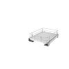 18" Solid Bottom Pull-Out Basket with Soft-Close Gray Rev-A-Shelf 5330-15BCSC-GR