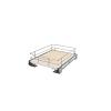 18" Solid Bottom Pull-Out Basket with Soft-Close Maple Rev-A-Shelf 5330-15BCSC-MP