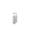 Gray Solid Bottom (4) Shelf Pullout w/ Soft-Close for Full Access 18" Pantry w/Height of 43-13/32" to 50-3/4" Rev-A-Shelf 5343-16-GR
