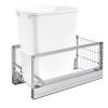 5349 Single 35 Quart Bottom Mount Waste Container Aluminum Rev-A-Shelf 5349-15DM-1