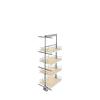 Natural Maple Solid Bottom (4) Shelf Pullout w/ Soft-Close for Full Access 18" Pantry w/Height of 50-3/4" to 58-9/32" Rev-A-Shelf 5350-16-MP