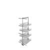 Gray Solid Bottom (4) Shelf Pullout w/ Soft-Close for Full Access 18" Pantry w/Height of 50-3/4" to 58-9/32" Rev-A-Shelf 5350-19-GR