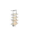 Natural Maple Solid Bottom (4) Shelf Pullout w/ Soft-Close for Full Access 18