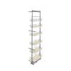 Natural Maple Solid Bottom (6) Shelf Pullout w/ Soft-Close for Full Access 12" Pantry w/Height Opening of 73-5/8" to 80-3/4" Rev-A-Shelf 5373-10-MP