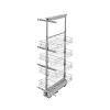 Chrome Wire (4) Shelf Pullout w/Soft-Close for Face Frame 18