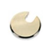 Mockett EDP5BR (5SET/BAG) Bulk-5 Sets, Round Plastic Grommet & Cap, EDP Series, Bore Hole: 2-1/2 dia., Polished Brass