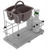 2-in-1 Cleaning Caddy Pullout Orion Gray Rev-A-Shelf 5CC-915S-13-1
