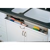 36" Polymer Sink Tip-Out Tray Soft-Close Hinges and End Caps Almond Rev-A-Shelf 6551-36SC-15-50