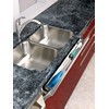 14" Slim Series Polymer Sink Tip-Out Tray with Hinges Almond Bulk-2 Rev-A-Shelf 6542-14-15-52