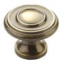 Traditional Designs Knob 1-1/4" Diameter Antique Brass Schaub 703-AB