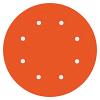 8" Dia 80 Grit Hook and Loop Abrasive Disc with 8 Vac Holes 25/Pack Dynabrade 79686