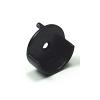 Open Flange for 1-1/4" and 1-5/16" Round Closet Tubing Matte Black Epco 864-BL
