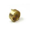 Closed Socket Flange for 1-1/4" and 1-5/16" Round Closet Tubing Satin Brass Epco 865-SB