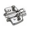 0mm Sensys Cruciform Mounting Plate with Direct Height Adjustment Euro Screws Nickel Hettich 9071645