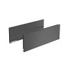 AvanTech YOU 400mm Drawer Side Profile 187mm High LH Anthracite Hettich 9 255 210