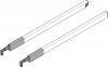 BLUM ZRG.387RIIC 18" Top Gallery Rail Set (Right &amp; Left), 450mm, Stainless Steel