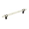 Carrione Pull 160mm Center to Center Marble White/Black Bronze Amerock BP36650WMBBR