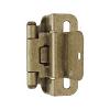 3/8" Inset Partial Wrap Self-Closing Burnished Brass Amerock BPR7565BB