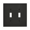 Mulholland Double Toggle Wall Plate 4-15/16" Wide Black Bronze Amerock BP36515BBR