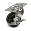 2" Plate Mount General Duty Swivel Caster with Brake Rubber DH Casters C-GD20RSB