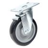 5" Plate Mount Swivel Caster with Brake Polyurethane DH Casters C-LM5P2PUSB