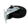 8" Plate Mount Medium Heavy Duty Swivel Caster with Brake Mold-on Rubber DH Casters C-MHD8MRSB