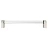Clarity Appliance Pull 12" Center to Center Clear Acrylic/Polished Nickel Hapny Home C1001-PN