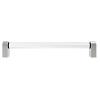 Clarity Appliance Pull 12" Center to Center Clear Acrylic/Satin Nickel Hapny Home C1001-SN